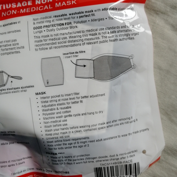 BOND STREET Pack of 2 Monster Kid's Fabric Masks NEW - Picture 3 of 3